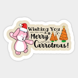 Wishing You A Merry Carrotmas Sticker